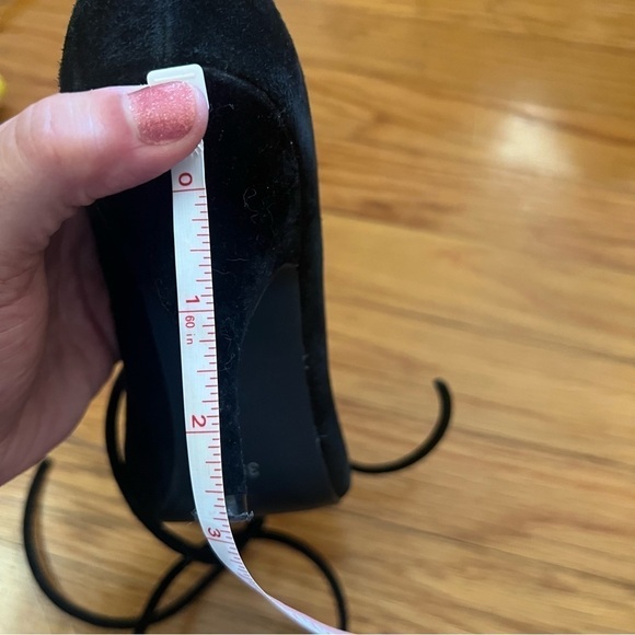 Jeffrey Campbell black suede lace up ankle tie heel 39 - Picture 7 of 8